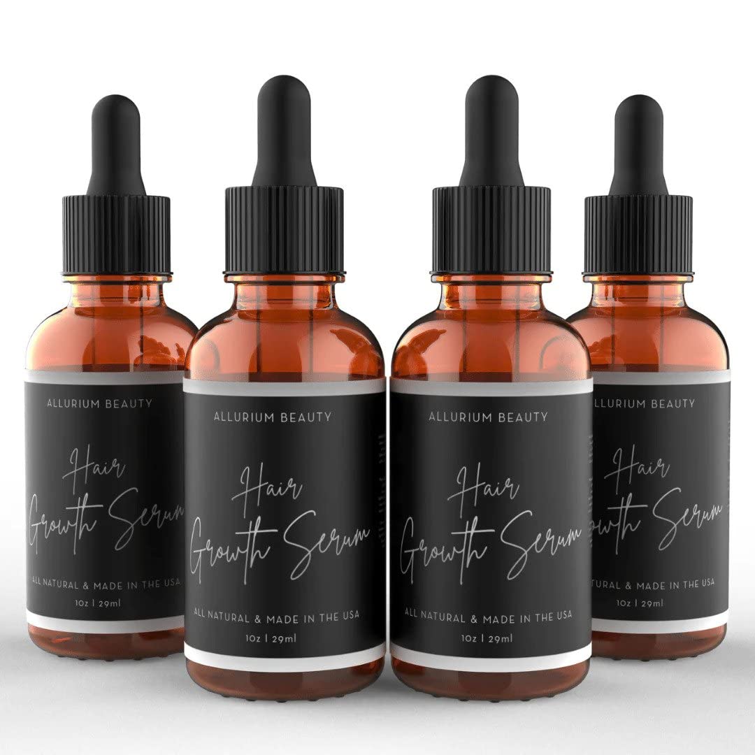 Seurico™Hair Growth Serum Designed for Black Women with Organic Herbs and Natural Vitamin. No Chemicals (1oz per bottle. 2 Pack)