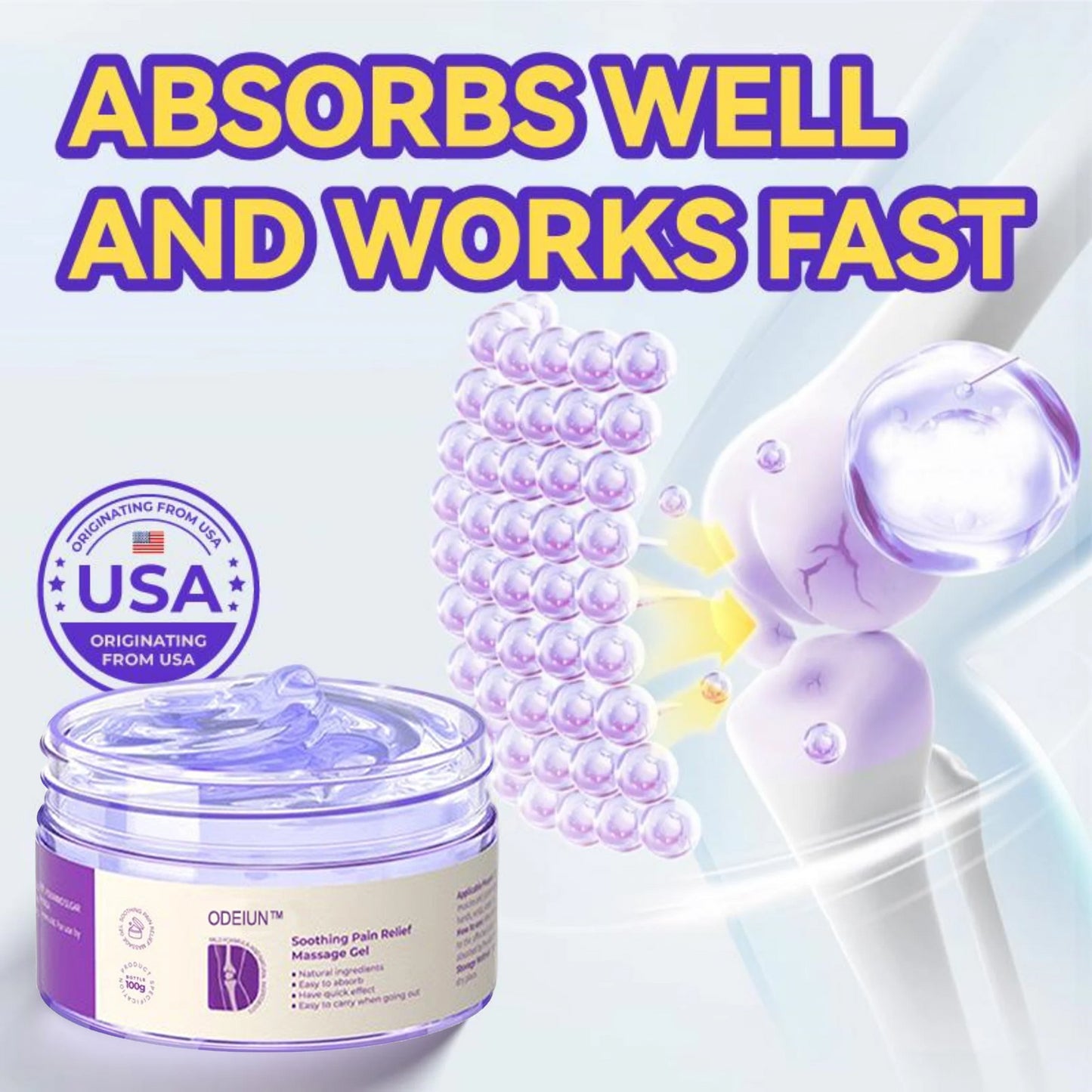 FDA-Registered | Pain Relief Gel ā With Turmeric & Emu Oil for Arthritis & Joint Support