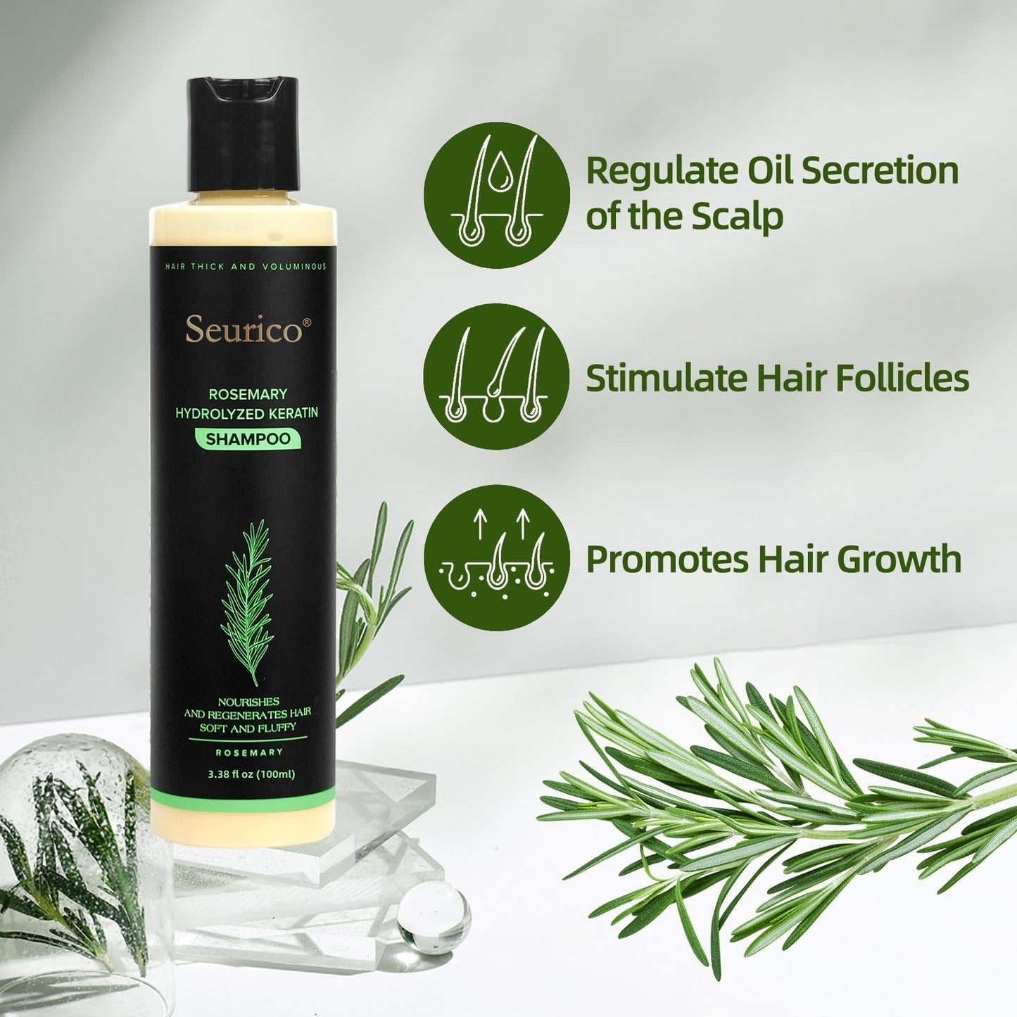 🔥Seurico Organic Rosemary Hair Growth Shampoo & Hair Conditioner