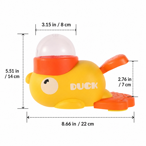 ⏳Time-Limited Special⏰2-in-1 Interactive Pets Puzzle Toy & Feeder – Duck Design, Treat Dispenser, Non-Slip Base 🦆