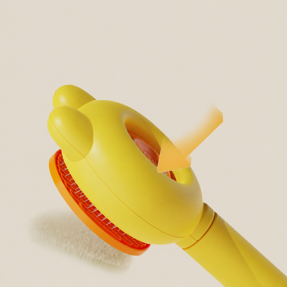 🐾 No More Flying Fur! One-Click Pet Grooming Brush for Cats & Dogs