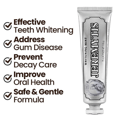 ⏰[Official Brand Store 24-Hours Promotion]" JEREMYTIS™ Ultra Whitening Mint Toothpaste✨"