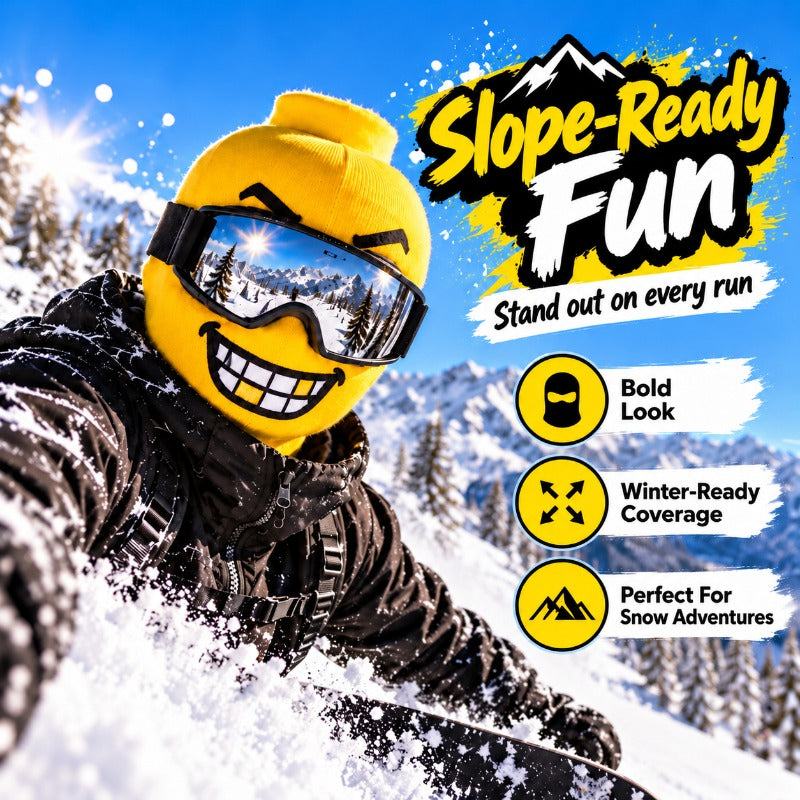 🎭 50% Funny Face Ski Mask - Full-Cover Winter Balaclava