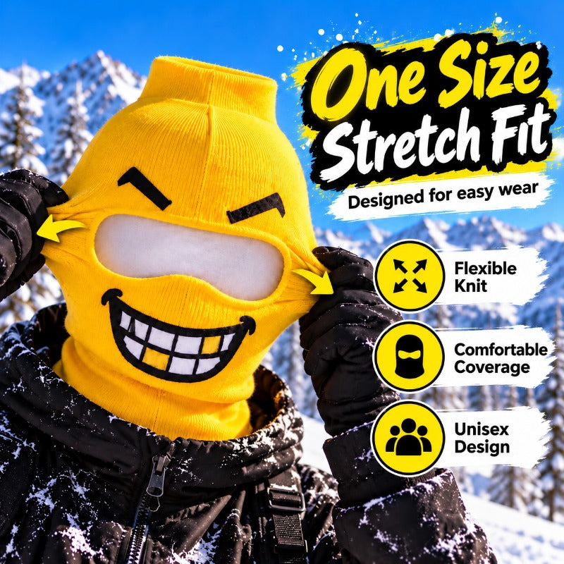🎭 50% Funny Face Ski Mask - Full-Cover Winter Balaclava