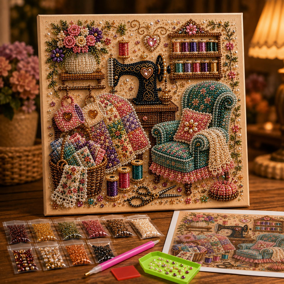🔥Last Day Buy X Get X Free 🔥Almost Gone-💥✨ Cozy Hobby Rooms 3D Diamond Art Kit