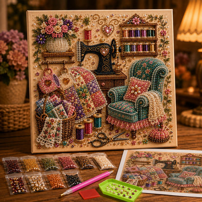 🔥Last Day Buy X Get X Free 🔥Almost Gone-💥✨ Cozy Hobby Rooms 3D Diamond Art Kit