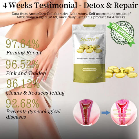 Seurico™Instant Itching Stopper & Detox and Slimming & Firming Repair & Pink and Tender Natural Capsules