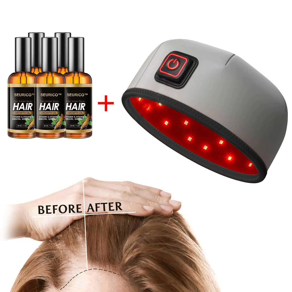 🔥Seurico™ Patented🔥 Red Light Therapy Hair Growth Cap