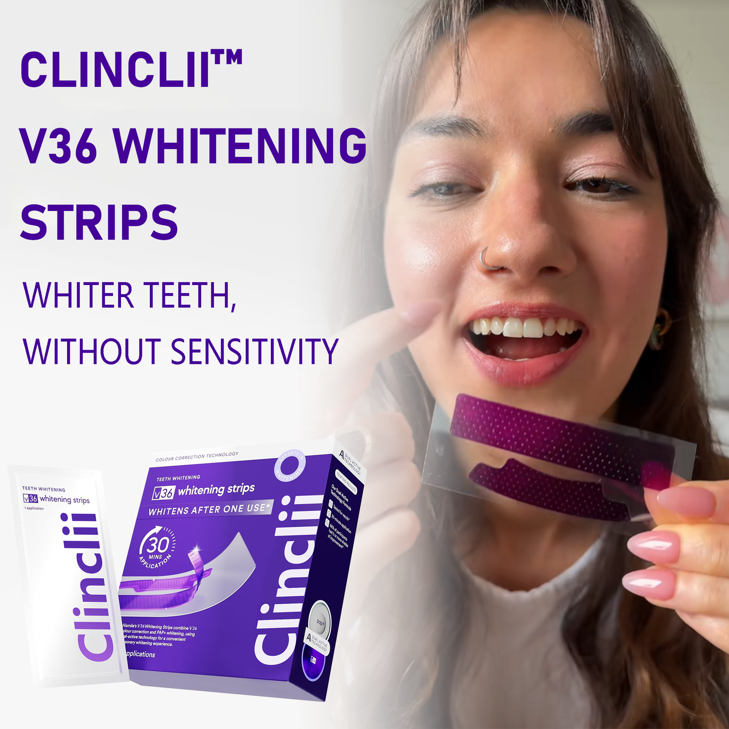 🦷V36 Whitening Strips – Professional Teeth Whitening at Home