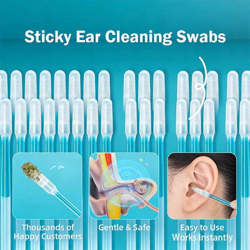 Soft Sticky Earwax Cleaning Sticks – Gentle Reusable Ear Picks for Daily Ear Care 👂✨