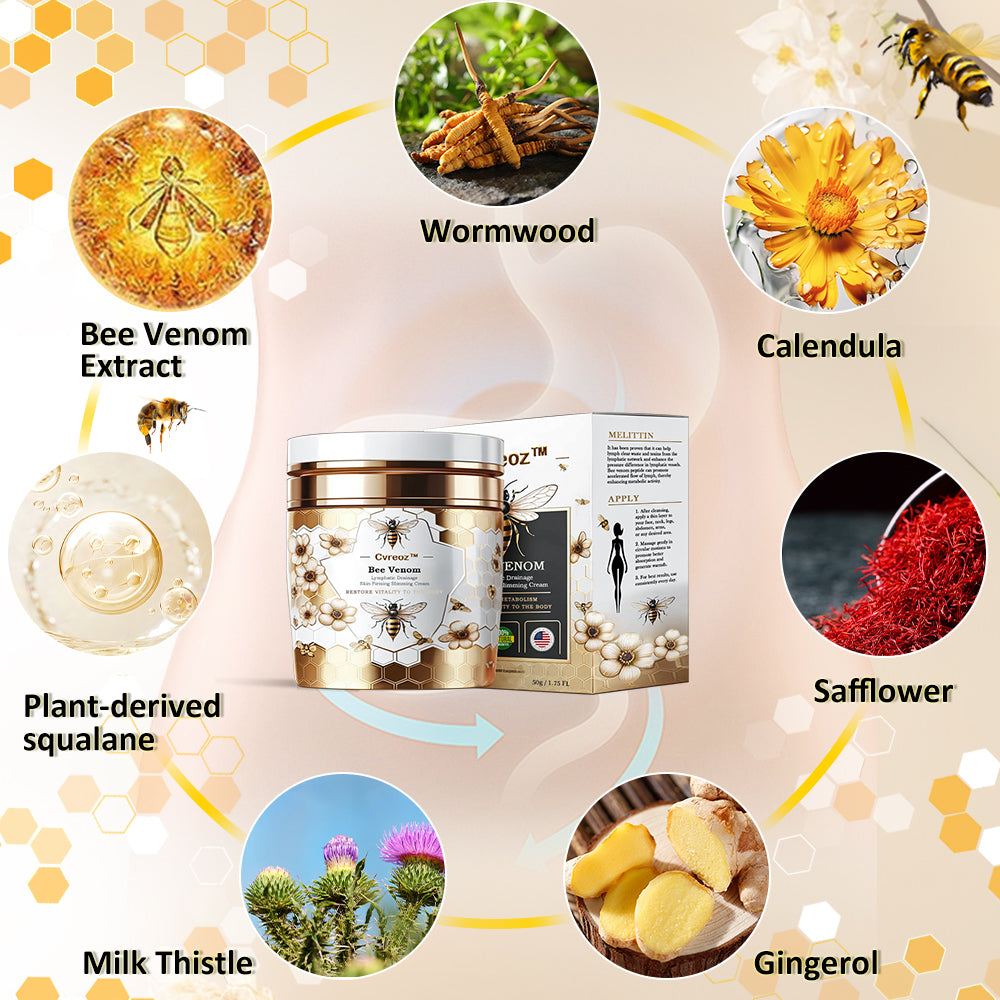 Cvreoz™ Bee Venom Lymphatic Drainage & Skin Firming Slimming Cream