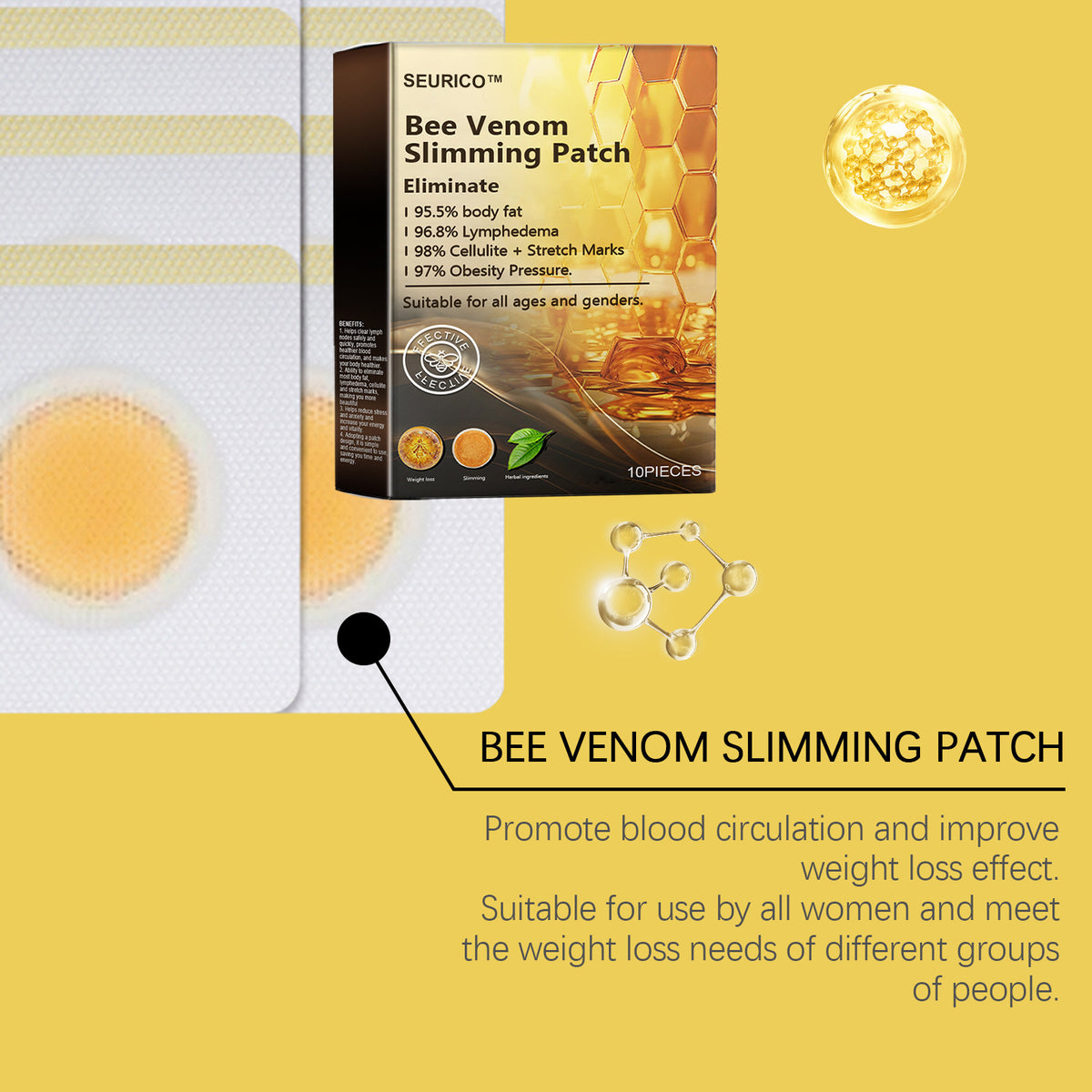 🐝Seurico™ Bee Venom Lymphatic Drainage Slimming Patch