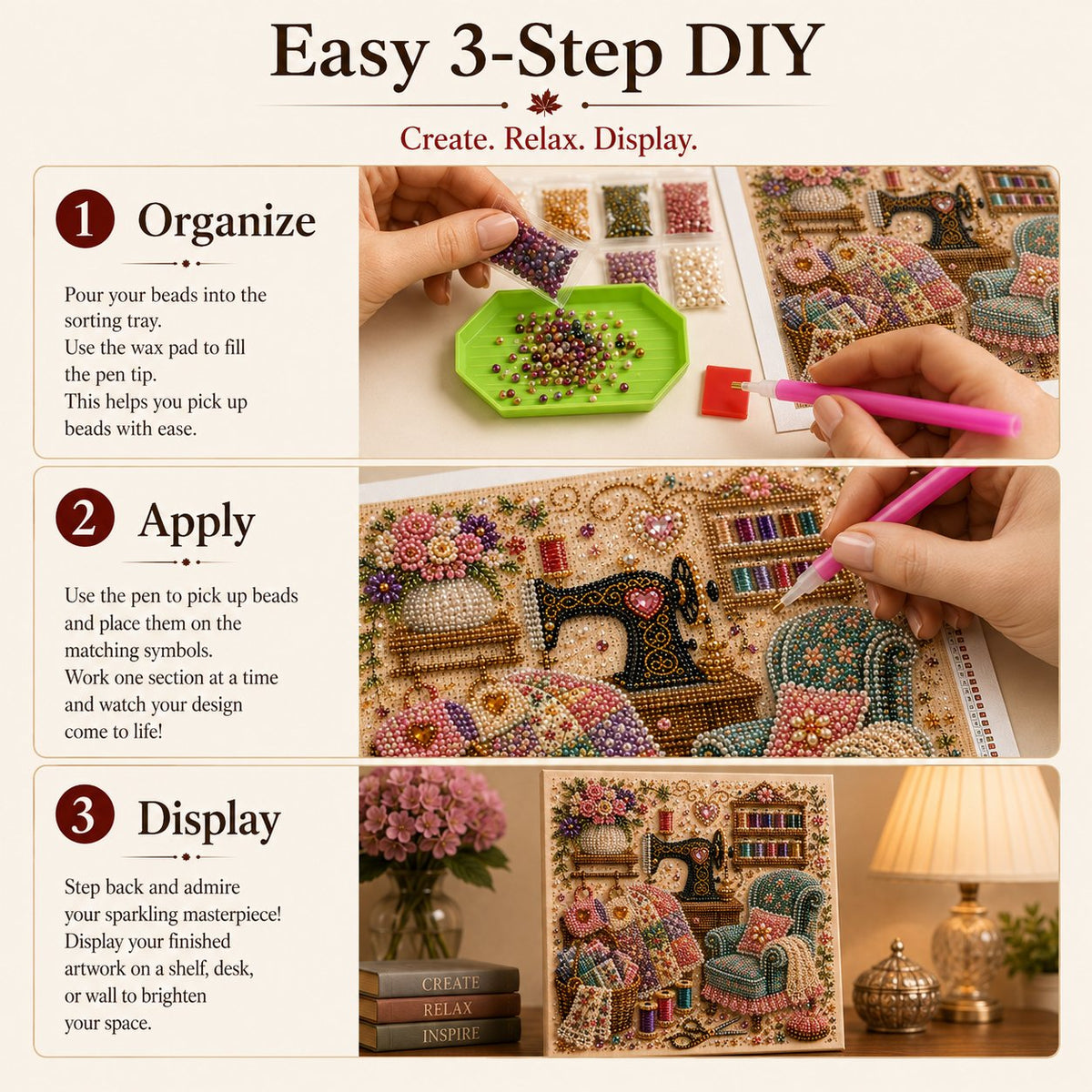 🔥Last Day Buy X Get X Free 🔥Almost Gone-💥✨ Cozy Hobby Rooms 3D Diamond Art Kit