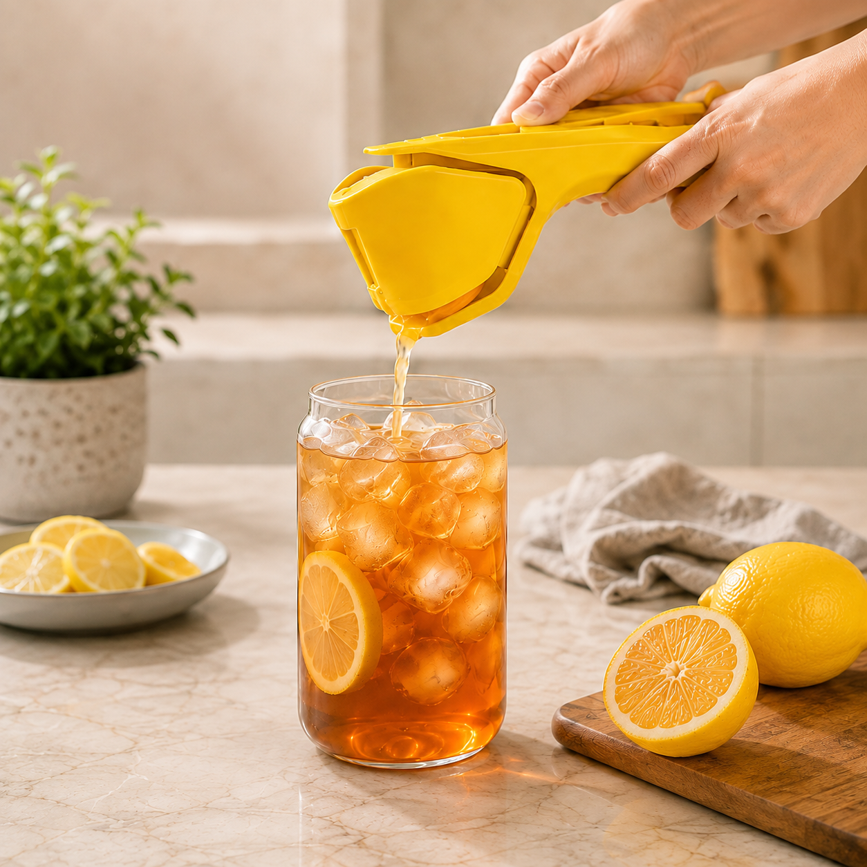Foldable Citrus Squeezer – Fresh Juice in Seconds