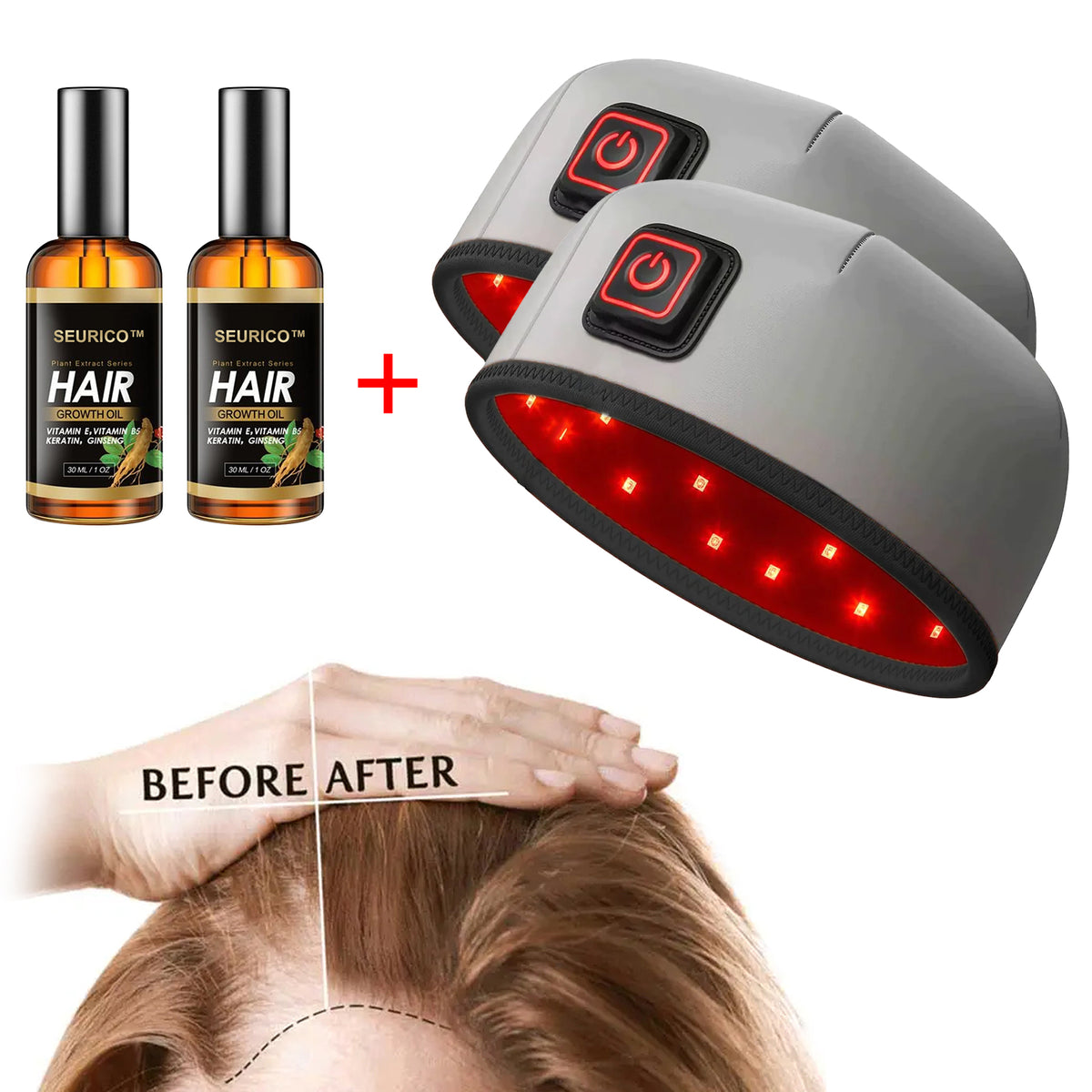 🔥Seurico™ Patented🔥 Red Light Therapy Hair Growth Cap