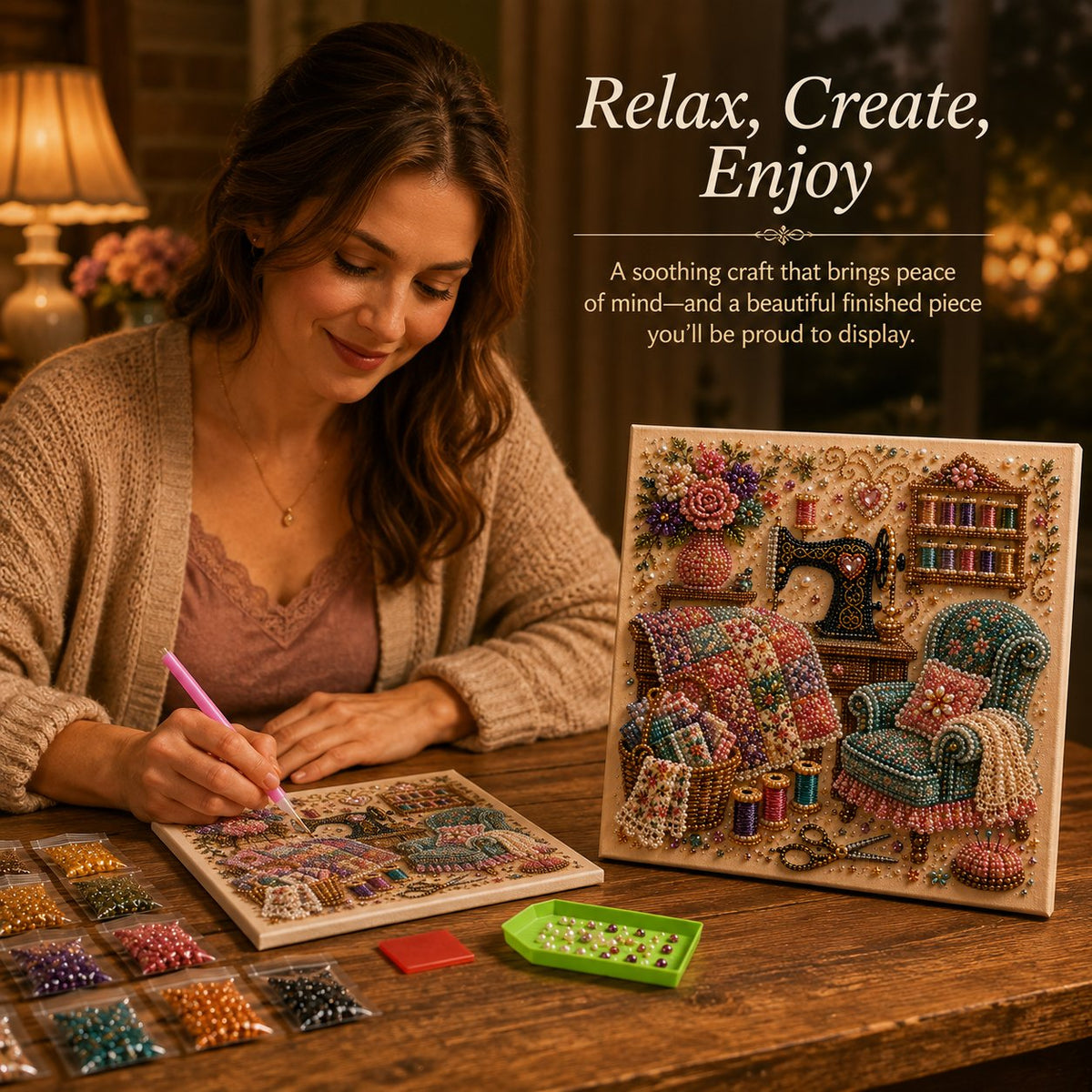 🔥Last Day Buy X Get X Free 🔥Almost Gone-💥✨ Cozy Hobby Rooms 3D Diamond Art Kit