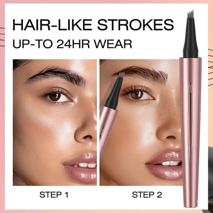 💧 Waterproof Micro-Fork Brow Pen – Create Natural, Hair-Like Brows That Last All Day ✨