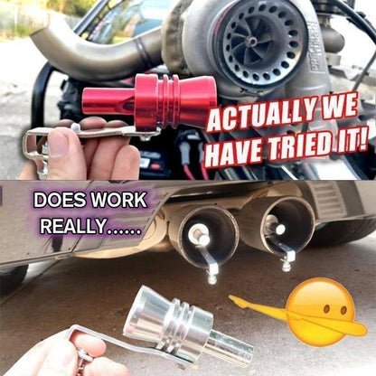 Exhaust Roar Sound Maker 🔥 Universal Car & Motorcycle Tailpipe Sound Whistle