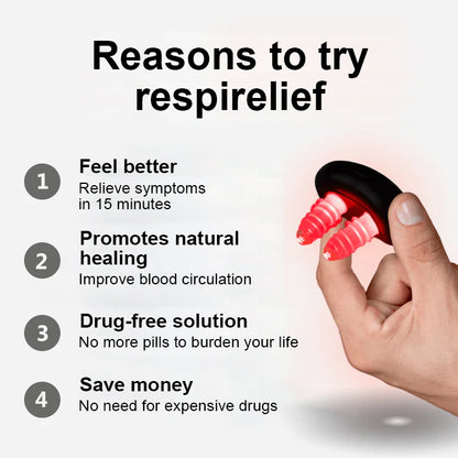 Seurico™ INSTANT RespiRelief red light nasal therapy device