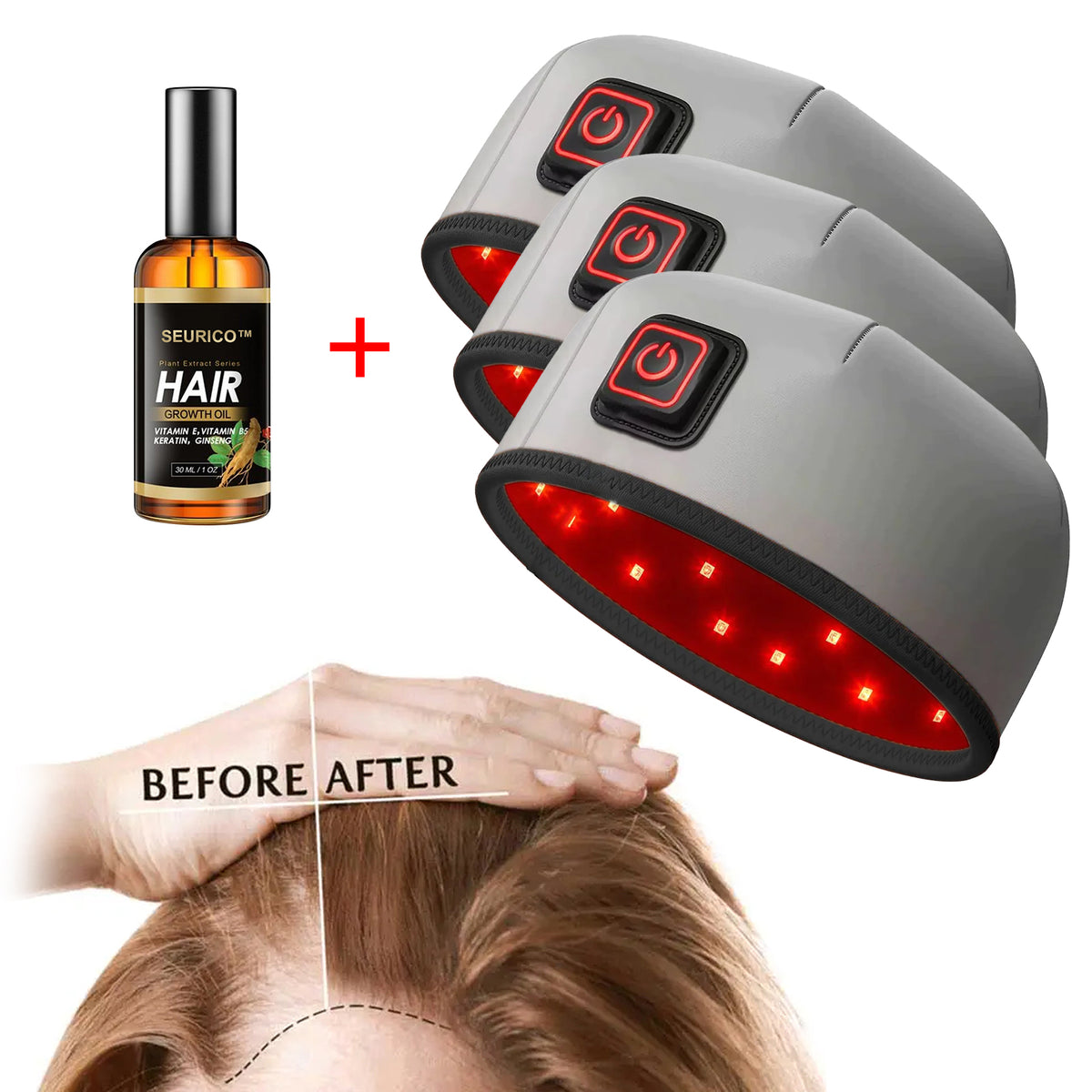 🔥Seurico™ Patented🔥 Red Light Therapy Hair Growth Cap