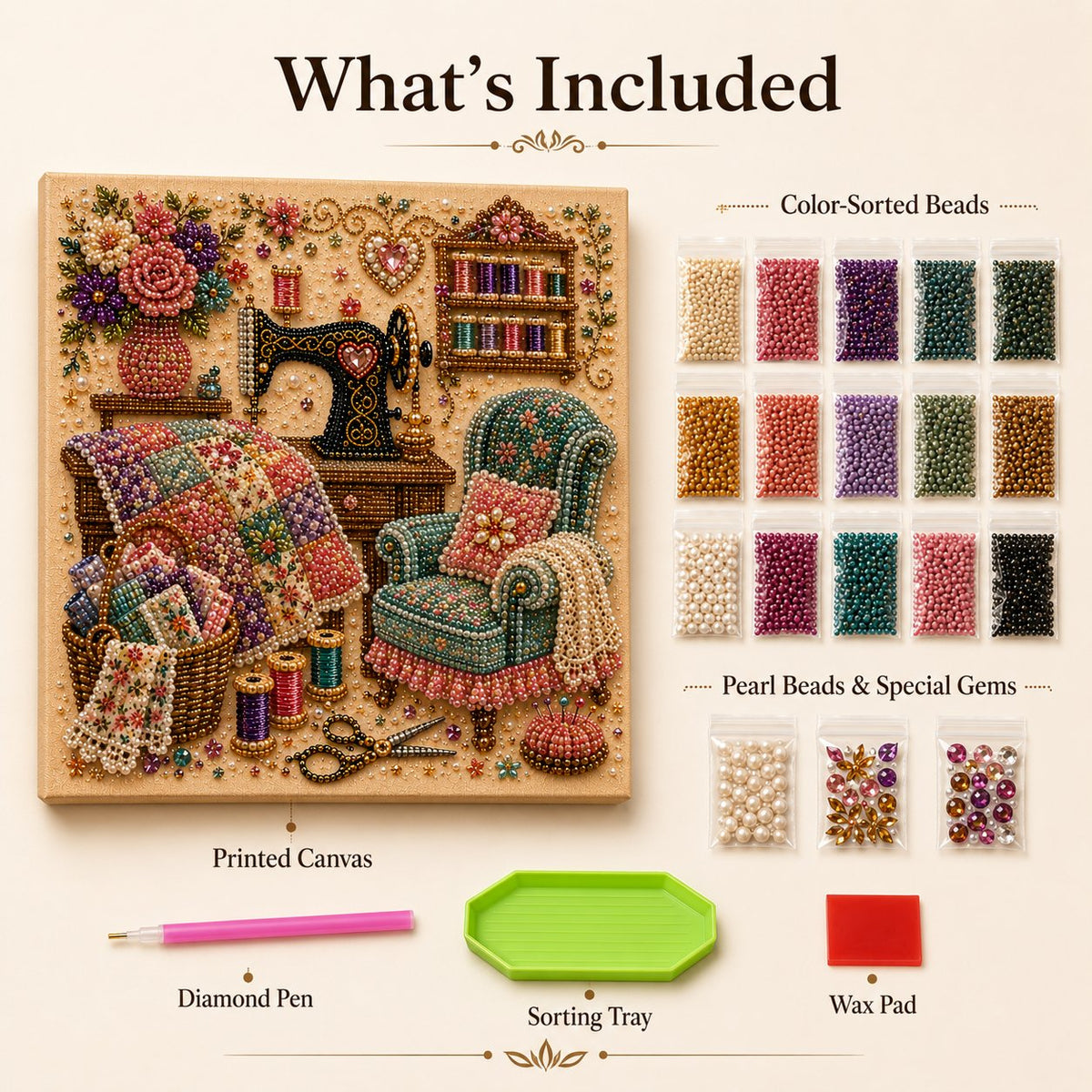 🔥Last Day Buy X Get X Free 🔥Almost Gone-💥✨ Cozy Hobby Rooms 3D Diamond Art Kit