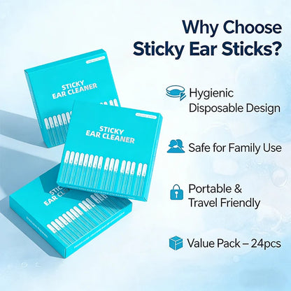 Soft Sticky Earwax Cleaning Sticks – Gentle Reusable Ear Picks for Daily Ear Care 👂✨