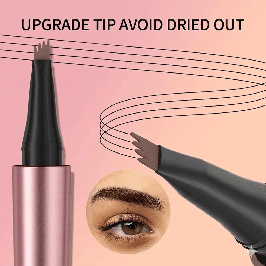 💧 Waterproof Micro-Fork Brow Pen – Create Natural, Hair-Like Brows That Last All Day ✨