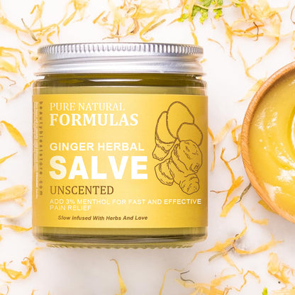 ORGANIC PURE NATURAL GINGER HERBAL SALVE   4OZ