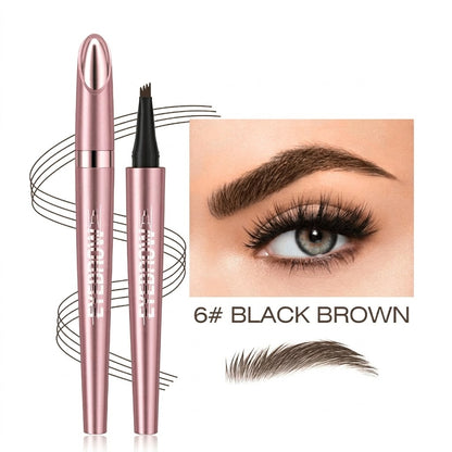 💧 Waterproof Micro-Fork Brow Pen – Create Natural, Hair-Like Brows That Last All Day ✨