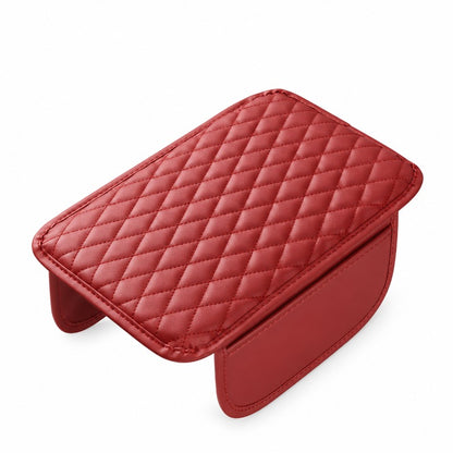 🚘 Car Center Console Armrest Riser – Padded Cushion with Side Storage & Non-Slip Base