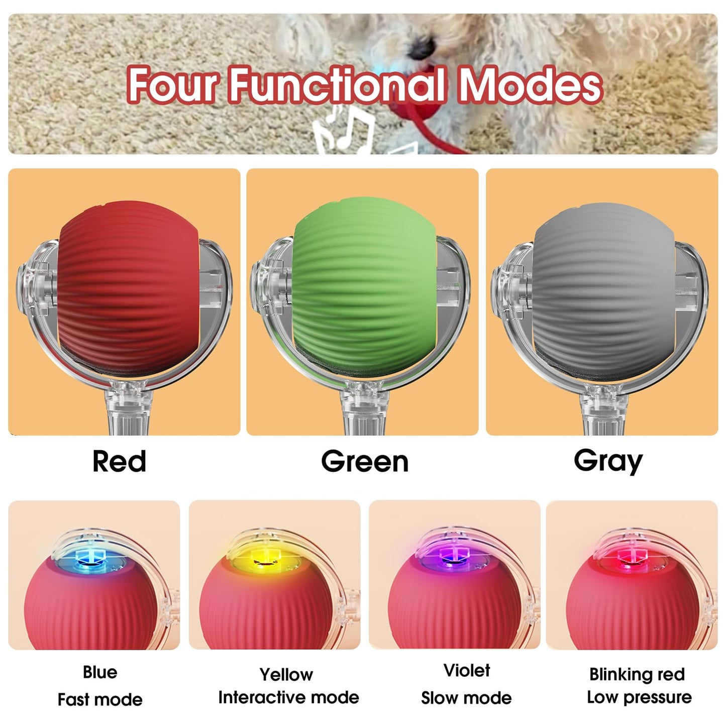 RolliePet smart chase pet toy ball