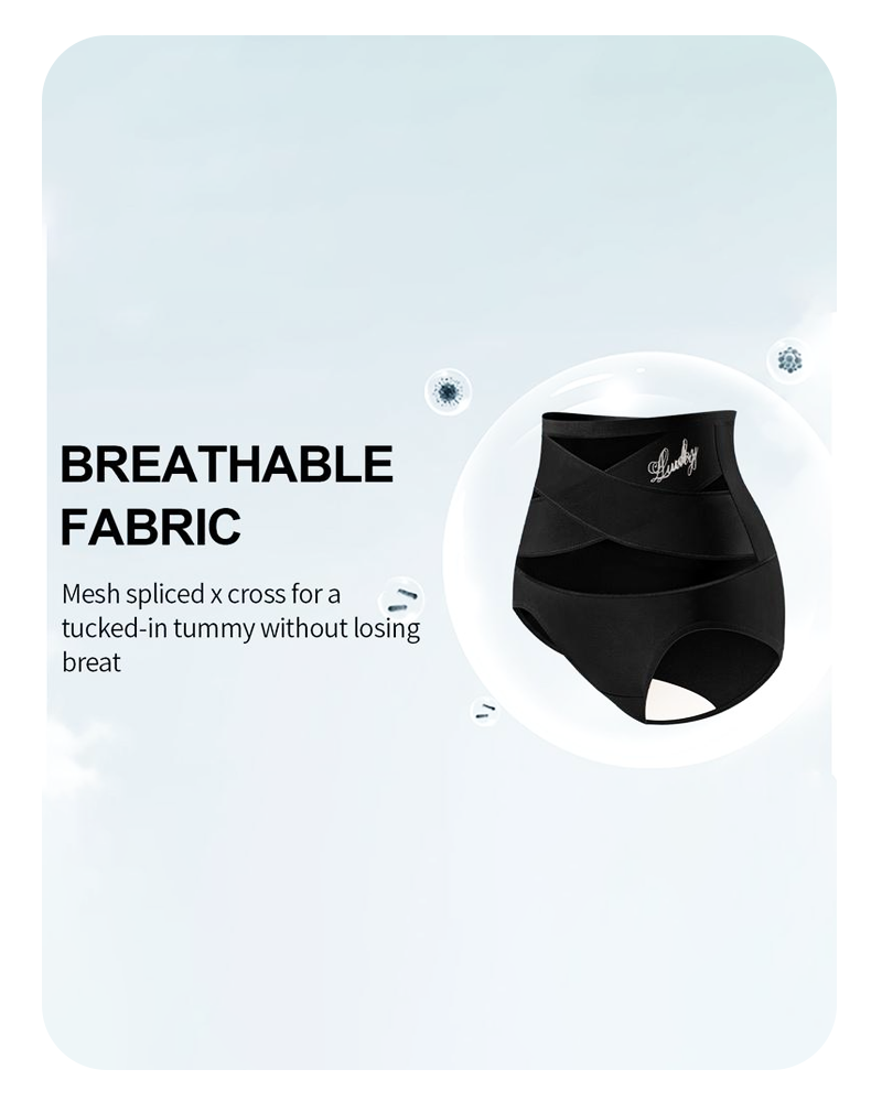 Tummy Control Shapewear Panties ✨ Crossover Waist Design for a Smooth, Confident Fit