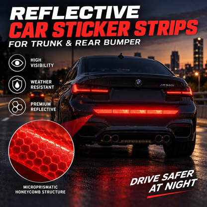 🚗 LIMITED-TIME SALE — UP TO 50% OFF!🔥Reflective Car Sticker Strips for Trunk & Rear Bumper