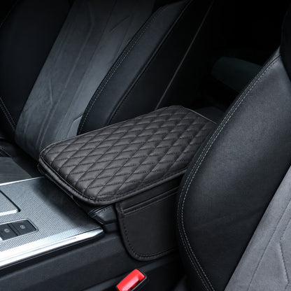 🚘 Car Center Console Armrest Riser – Padded Cushion with Side Storage & Non-Slip Base