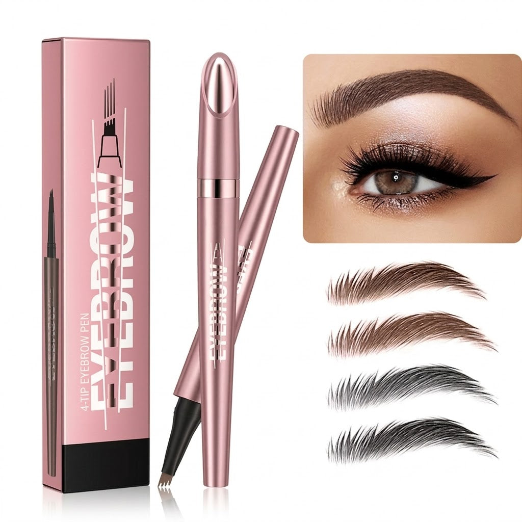 💧 Waterproof Micro-Fork Brow Pen – Create Natural, Hair-Like Brows That Last All Day ✨