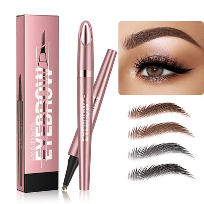 💧 Waterproof Micro-Fork Brow Pen – Create Natural, Hair-Like Brows That Last All Day ✨