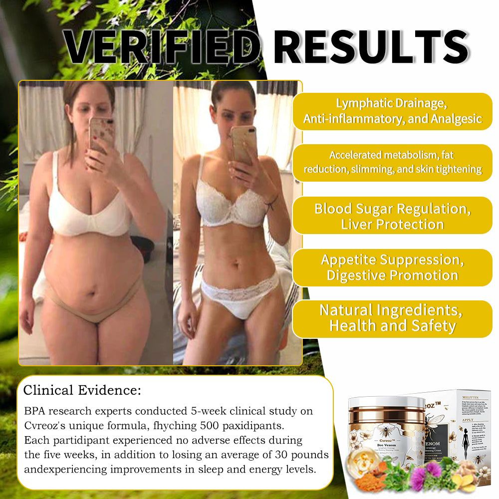 Cvreoz™ Bee Venom Lymphatic Drainage & Skin Firming Slimming Cream