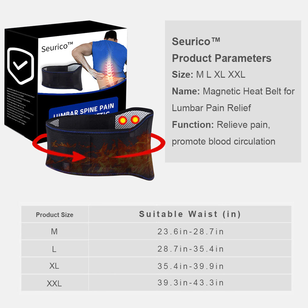 🎄Christmas Sale - 49% OFF 🎁 Seurico™ Lumbar Spine Pain Relief Magnetic Heat Belt