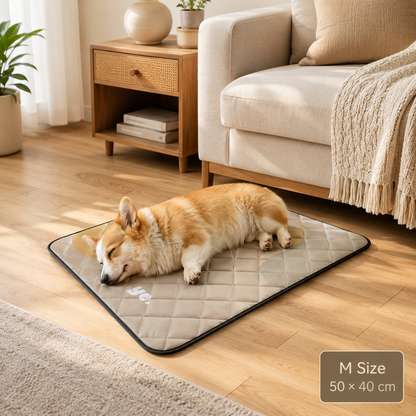 Waterproof Pet Sleeping Mat – Soft Quilted Dog & Cat Bed Pad for Home, Crate, Sofa & Travel 🐾