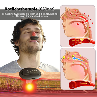Seurico™ INSTANT RespiRelief red light nasal therapy device