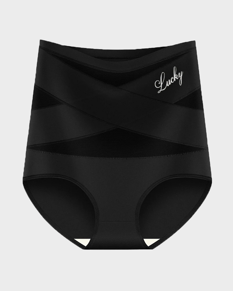 Tummy Control Shapewear Panties ✨ Crossover Waist Design for a Smooth, Confident Fit