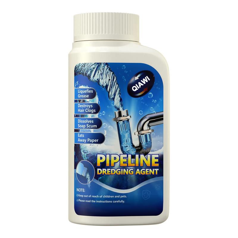 QIAWI Powerful Pipe Dredging Agent for Kitchen and Toilet Pipelines - Dissolves 200+ Blockages and Kills 99% of Bacteria