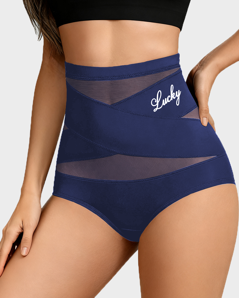 Tummy Control Shapewear Panties ✨ Crossover Waist Design for a Smooth, Confident Fit