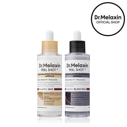 ✨Peel Shot Glow Rice Ampoule Duo - Serums for Brightening, Exfoliating, and Moisturizing