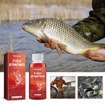 Red Worm Fishing Attractant Liquid 🐟 Fast Fish-Gathering Bait Booster for Freshwater Fishing 🔥