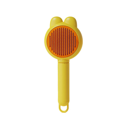 🐾 No More Flying Fur! One-Click Pet Grooming Brush for Cats & Dogs