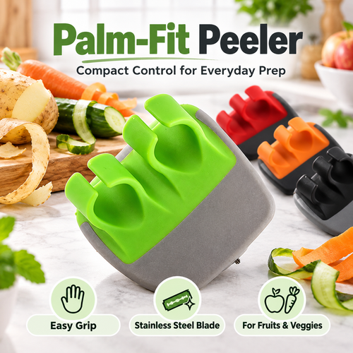 🥔Palm Fruit & Veggie Peeler with Soft Two-Finger Grip