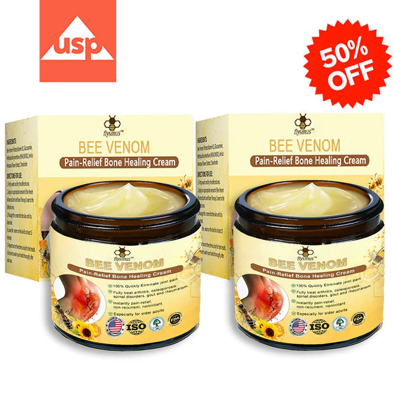 🐝[Official Store] Flysmus™ Bee-Venom Pain-Relief Bone Healing Cream👨‍⚕️Approved by the American Osteopathic Association (AAOS)（复制）