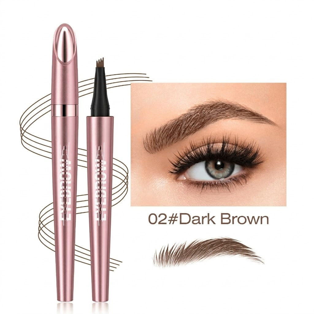 💧 Waterproof Micro-Fork Brow Pen – Create Natural, Hair-Like Brows That Last All Day ✨