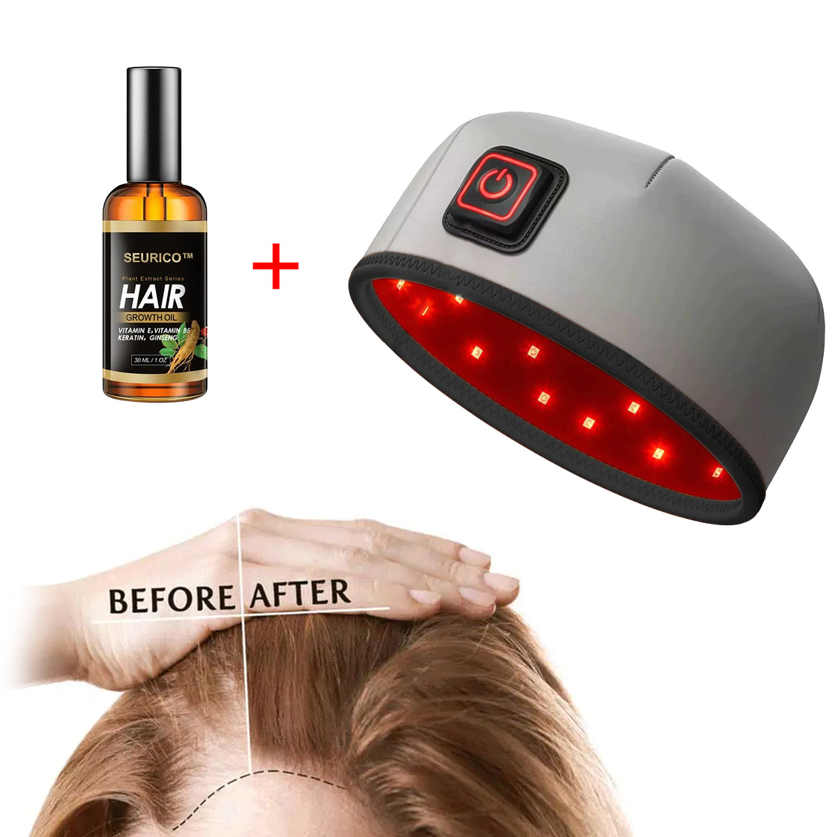 🔥Seurico™ Patented🔥 Red Light Therapy Hair Growth Cap